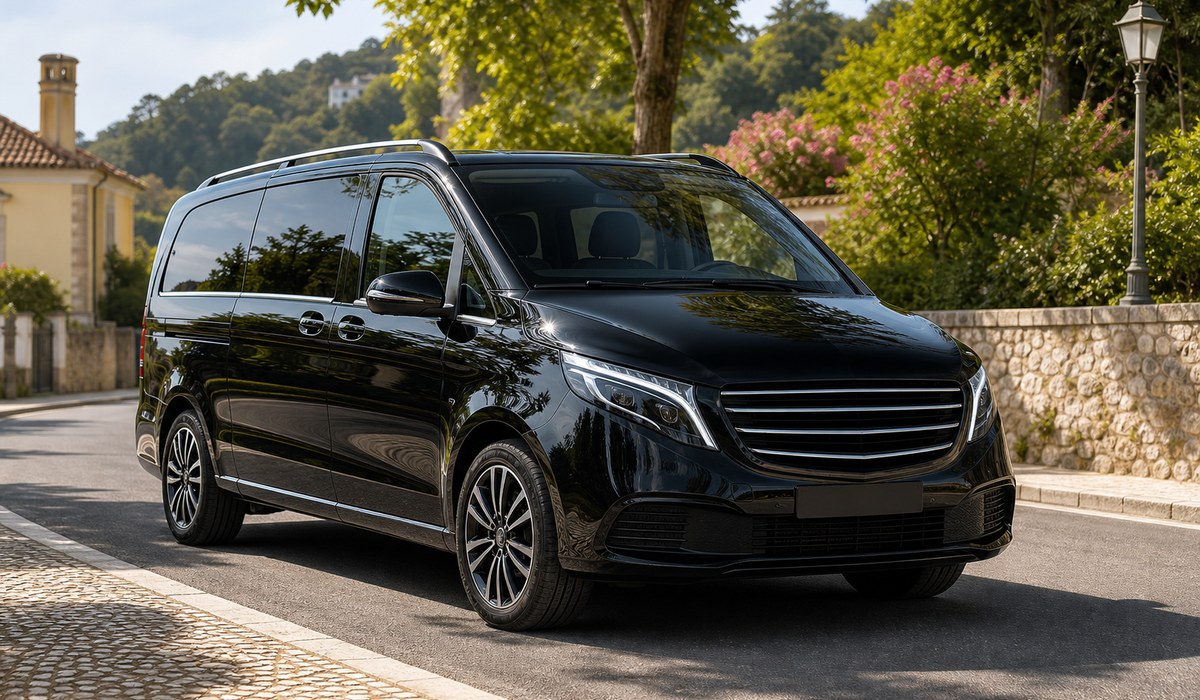 Van Mercedes preta 9 lugares